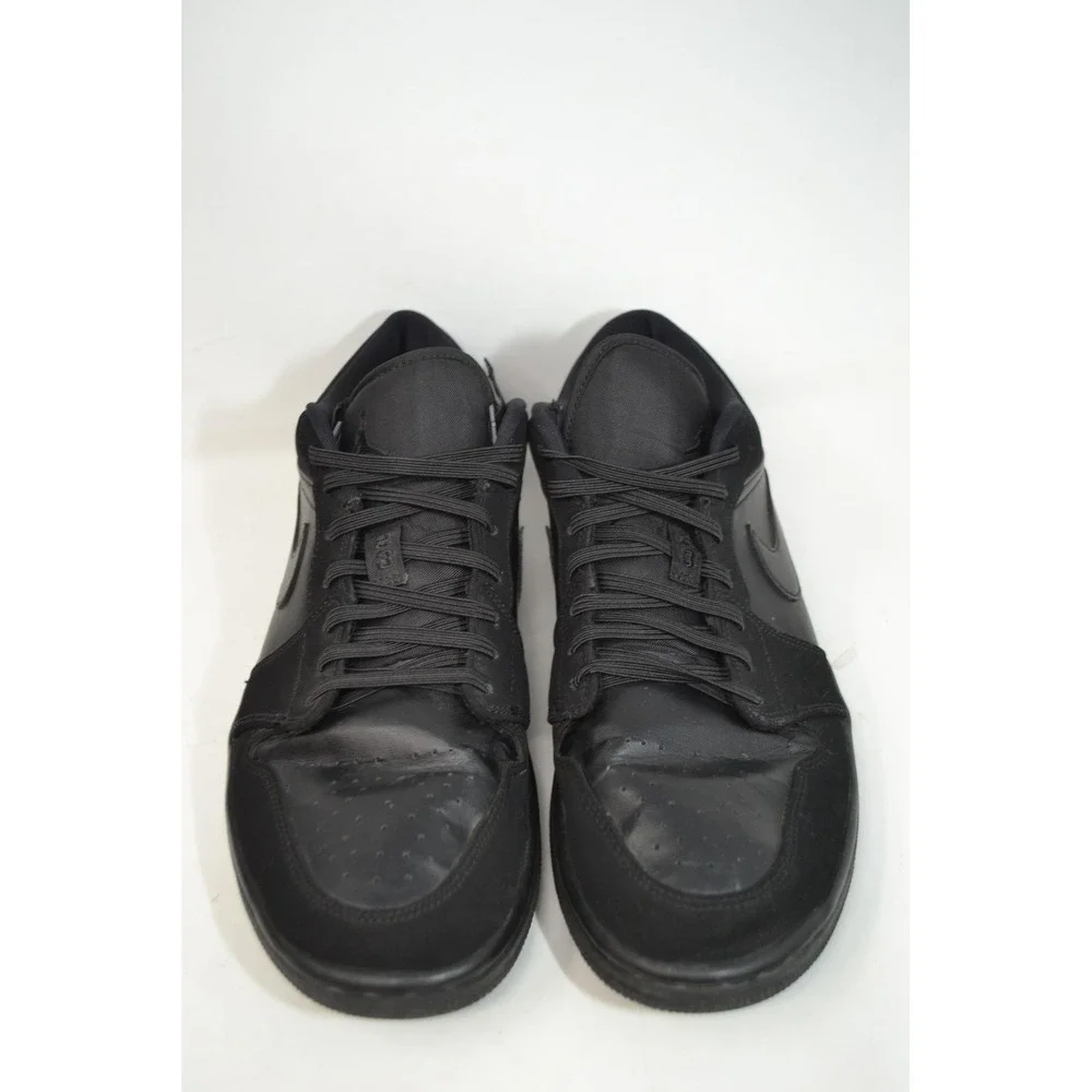 Air Jordan 1 Low Shoes Mens Size 10 Black Triple Black 553558-025 Nike‎ Sneakers